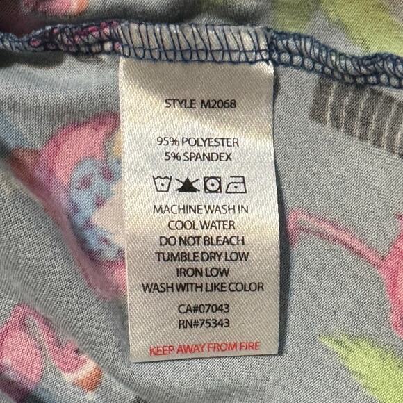 Santa’s Treasures · XL · Jogger Pajama Pants · Tropical Flamingo · Blue - Picture 6 of 6